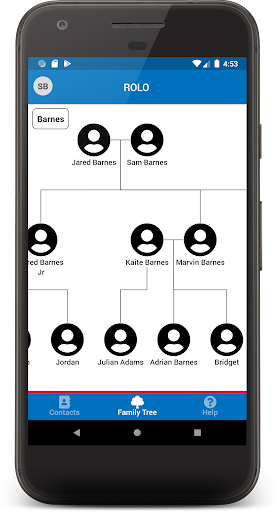 Rolo - Family Tree & Rolodex Screen 2