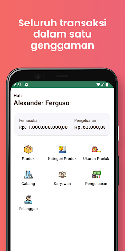 Android application Buku Usaha POS Owner screenshort
