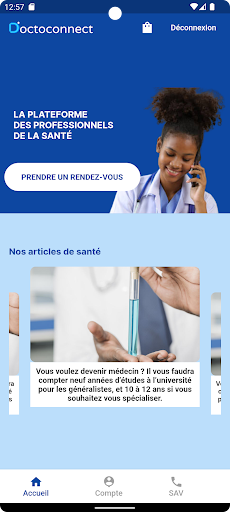 Android application Doctoconnect screenshort