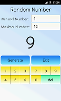 screenshot of Random Number Calculator