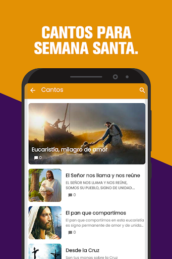 Android application Semana Santa Cuaresma screenshort