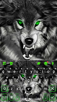 screenshot of Fierce Wolf Green Theme