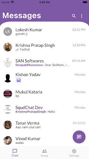 SqudChat Screen 2