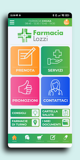 Android application Farmacia Lozzi screenshort