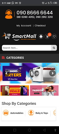 Android application Smartmall NG screenshort
