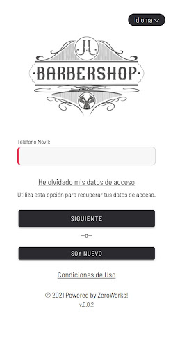 Android application JJ Barberos screenshort