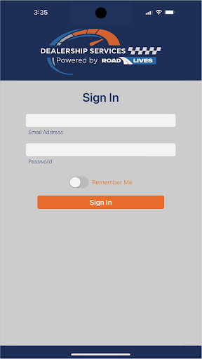 Road Lives Dealership Services Screen 2