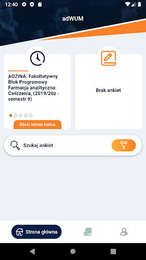 Android application adWUM screenshort