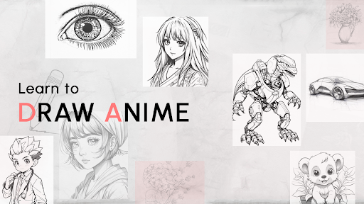 Android application Learn to Draw Anime Sketch Art screenshort