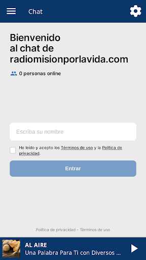 Radio web MPVida Screen 3