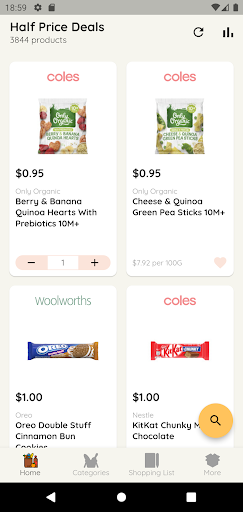 Android application Half Price: Oz Groceries screenshort