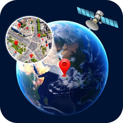GPS Satellite View-Road Maps logo