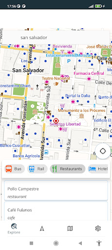Android application El Salvador Offline Map screenshort
