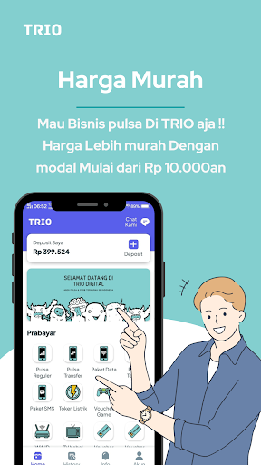 Agen Pulsa Termurah - Trio Screen 3