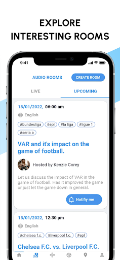 Screenshot of KickChat: App for True Fans