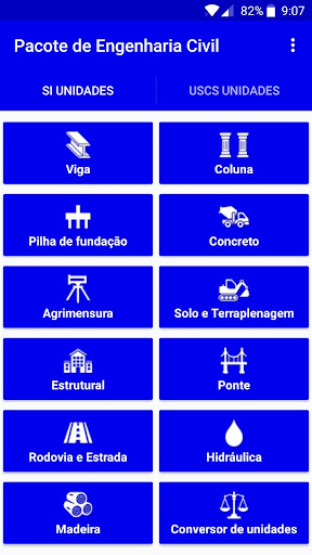Visualização do aplicativo