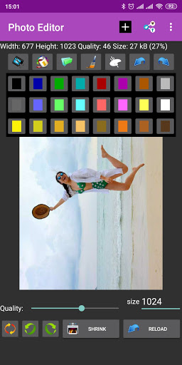 Crop, Resize, Share photo. Screen 2