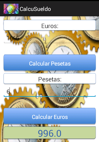 CalcuEuro Screen 2