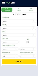 Download VCCGEN Credit Card Validator v1.4 (Real Cash) Free For Android 1