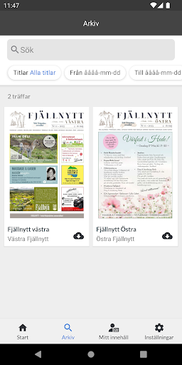 Fjällnytt Screen 2
