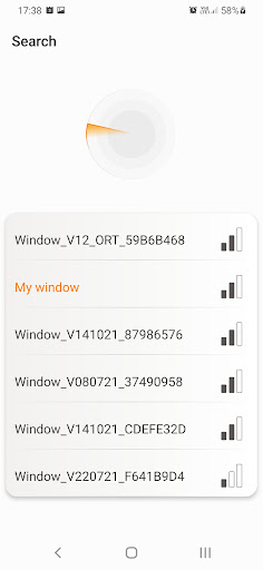 Android application Smart Window screenshort