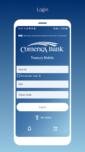 Comerica Treasury Mobile® Screenshot 1 - AppWisp.com