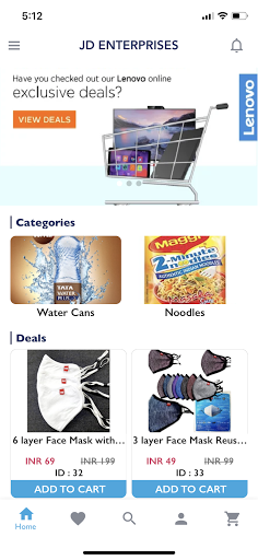 Storimart Buyer Ordering Screen 2