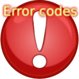 Error codes icon