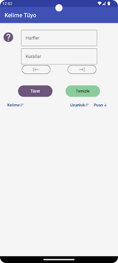 Android application Kelime Tüyo - Bulucu - Türet screenshort