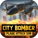 Cover Image of ดาวน์โหลด City Bomber Plane Attack Sim 2  APK