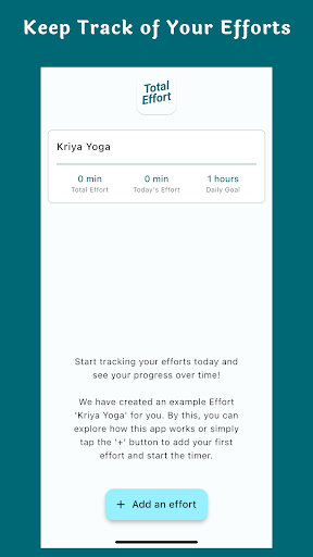 Total Effort Tracker, Diary Screen 3
