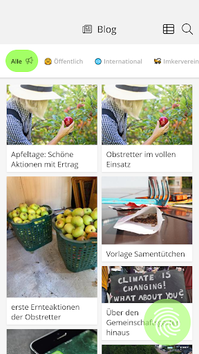 Android application Gemeinschaftsgarten Wettringen screenshort