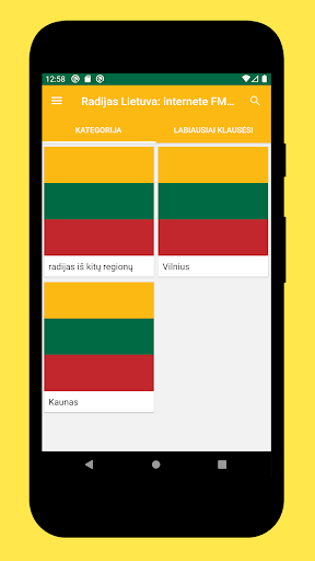 Android application Radio Lithuania + Radio Online screenshort