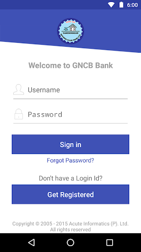 Gandhinagar Nagarik Bank Screen 2