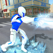 Snow Storm Super Human: Flying Ice Superhero War