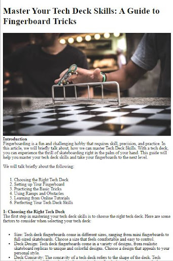 How to Do Fingerboard Tricks Screen 2