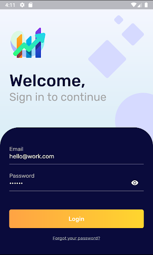Android application Flutter Cryptowallet screenshort