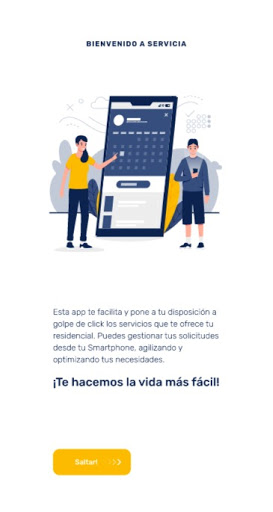 Android application SERVICIA SOLUTIONS screenshort