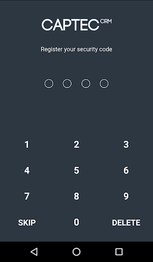 Android application Captec CRM screenshort