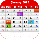 US Calendar 2022 icon