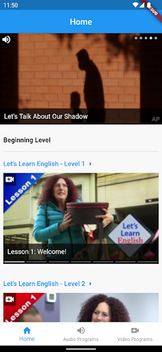 Android application VOA English Learning screenshort