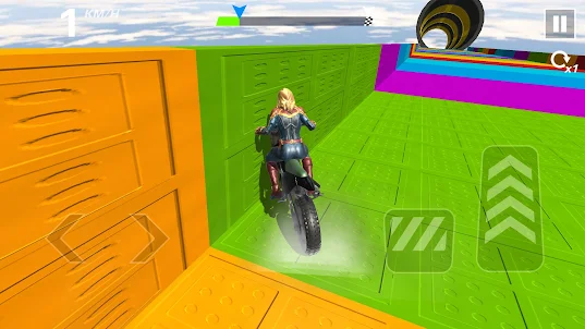 Moto Racing 3D Super Heroes