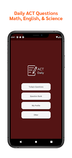 Android application ACT Daily: Exam Prep and More screenshort