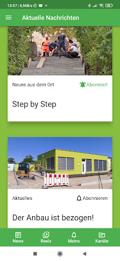 Android application Ockenheim App screenshort
