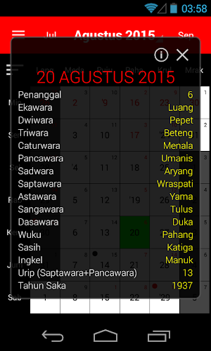 Kalender Bali screenshot 0