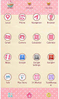 screenshot of -Melty Sweets- Theme +HOME