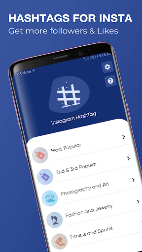 Android application Hashtags: Hashtags generator screenshort