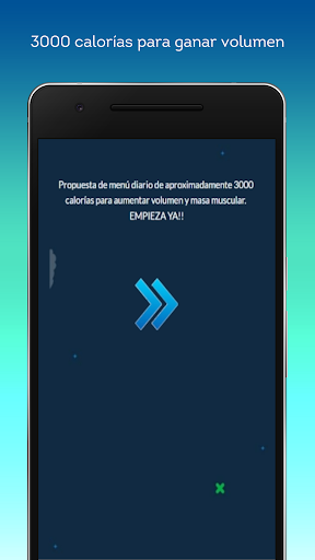 Android application 3000 calorie diet gain muscle screenshort