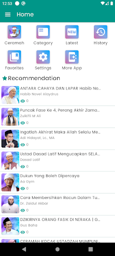 Android application Ceramah Abdul Somad Offline screenshort