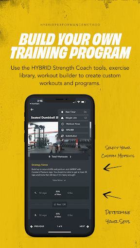 Screenshot of HYBRID | Strength Coach